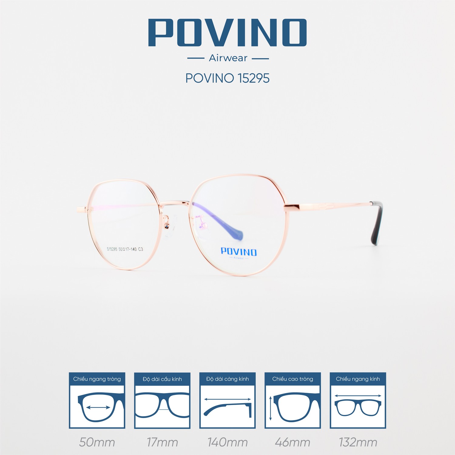 Gọng kính POVINO PO15295 - Ảnh 4