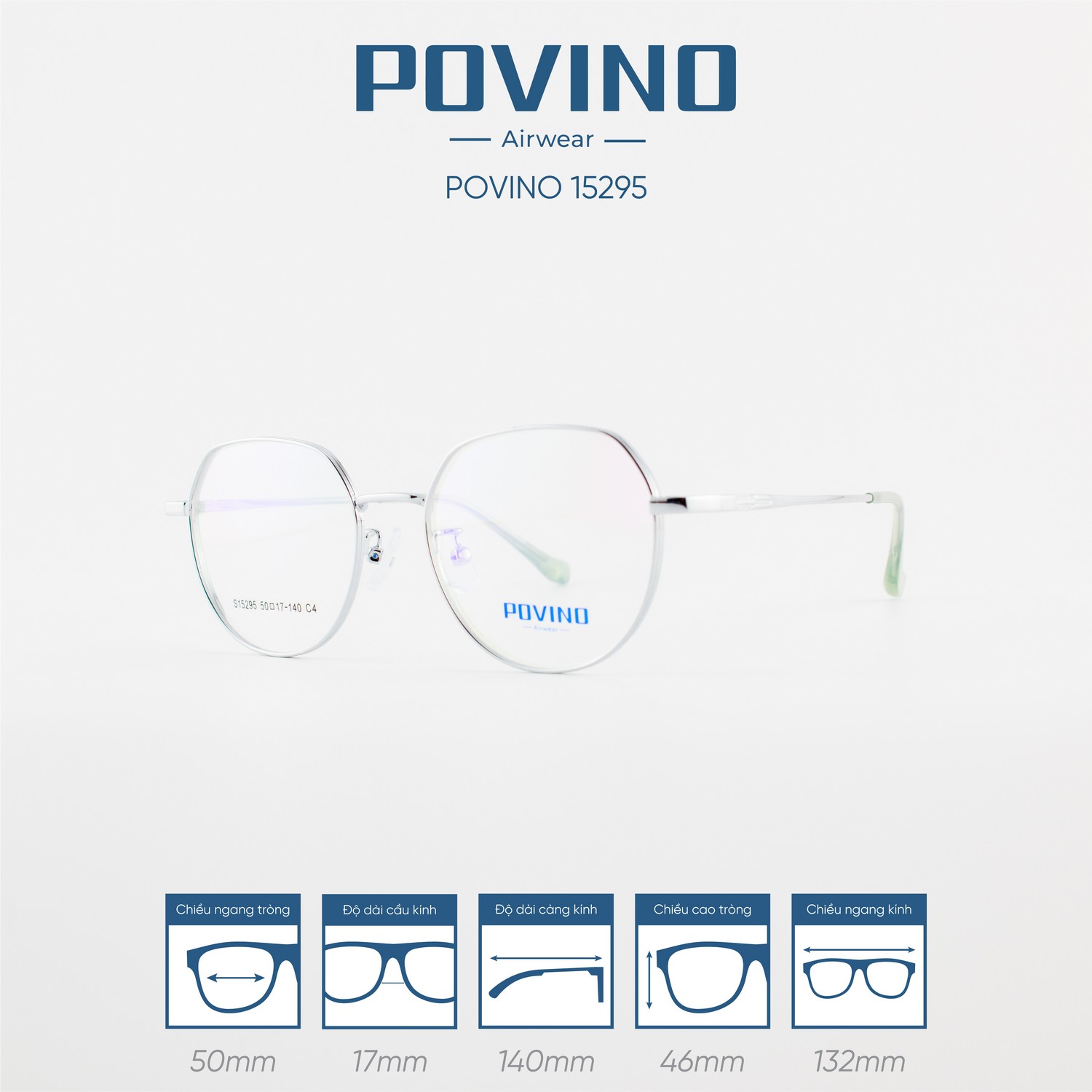 Gọng kính POVINO PO15295 - Ảnh 3