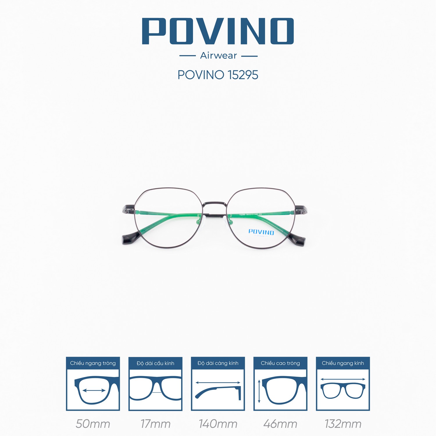 Gọng kính POVINO PO15295 - Ảnh 6