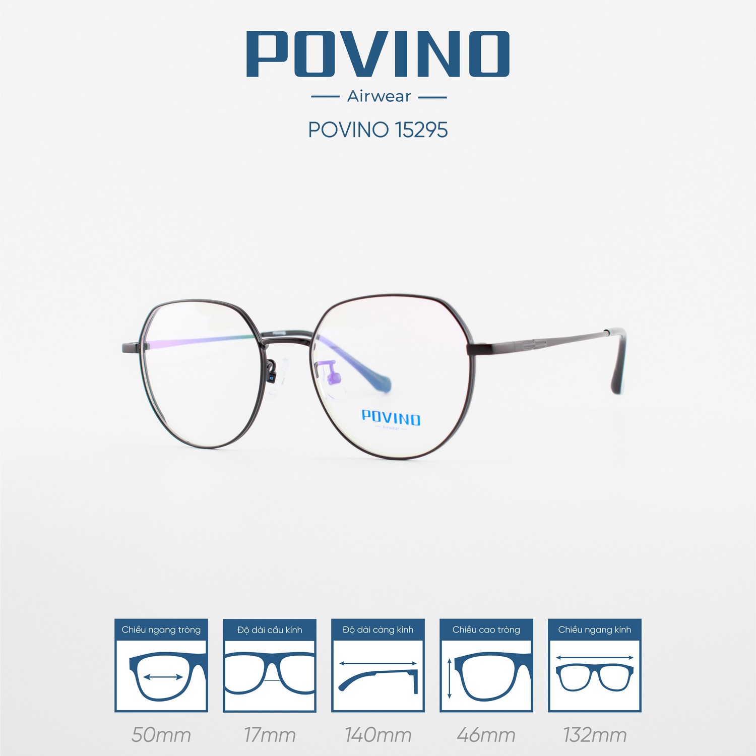Gọng kính POVINO PO15295 - Ảnh 5