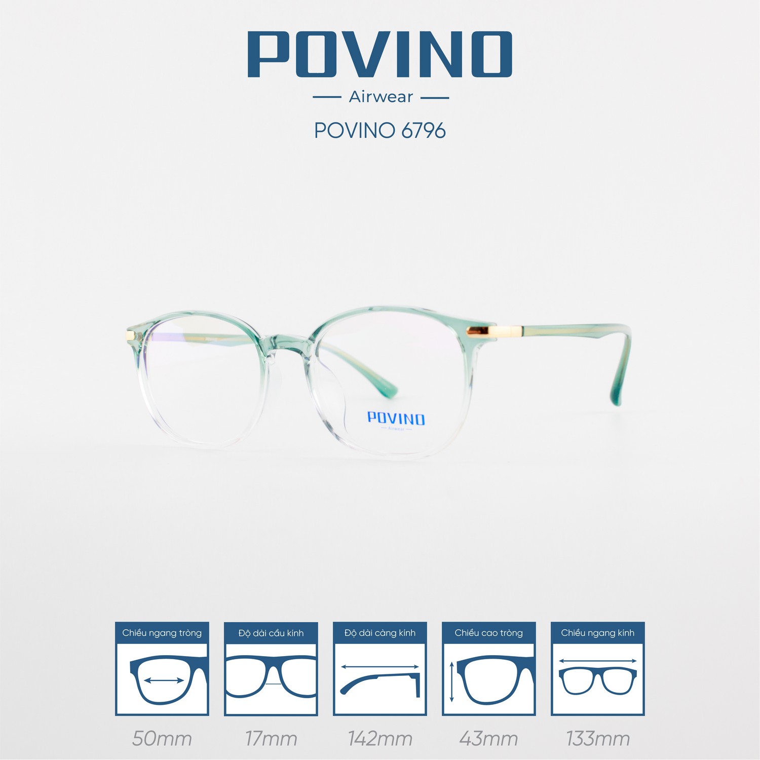 Gọng kính POVINO PO6796 - Ảnh 8