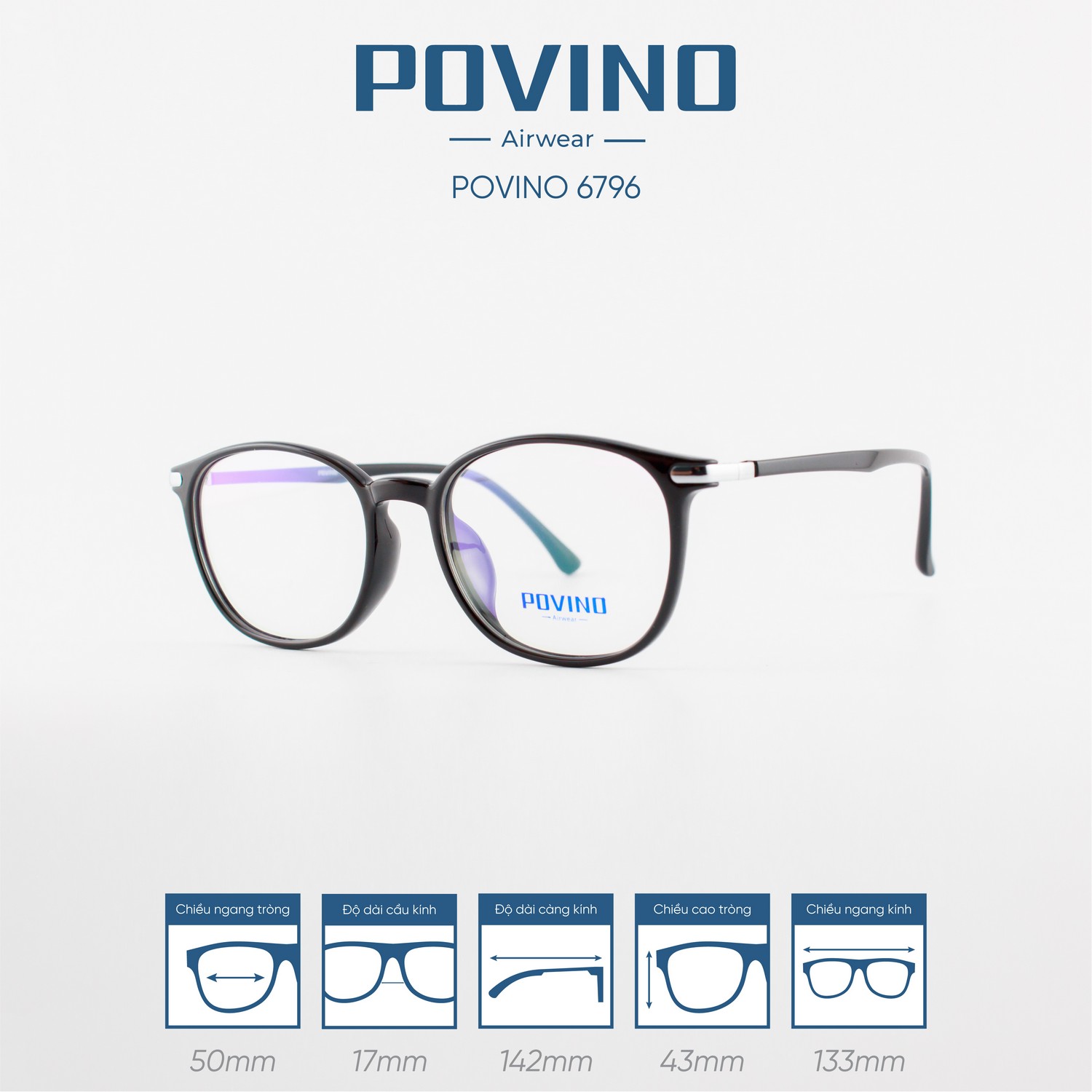 Gọng kính POVINO PO6796 - Ảnh 4