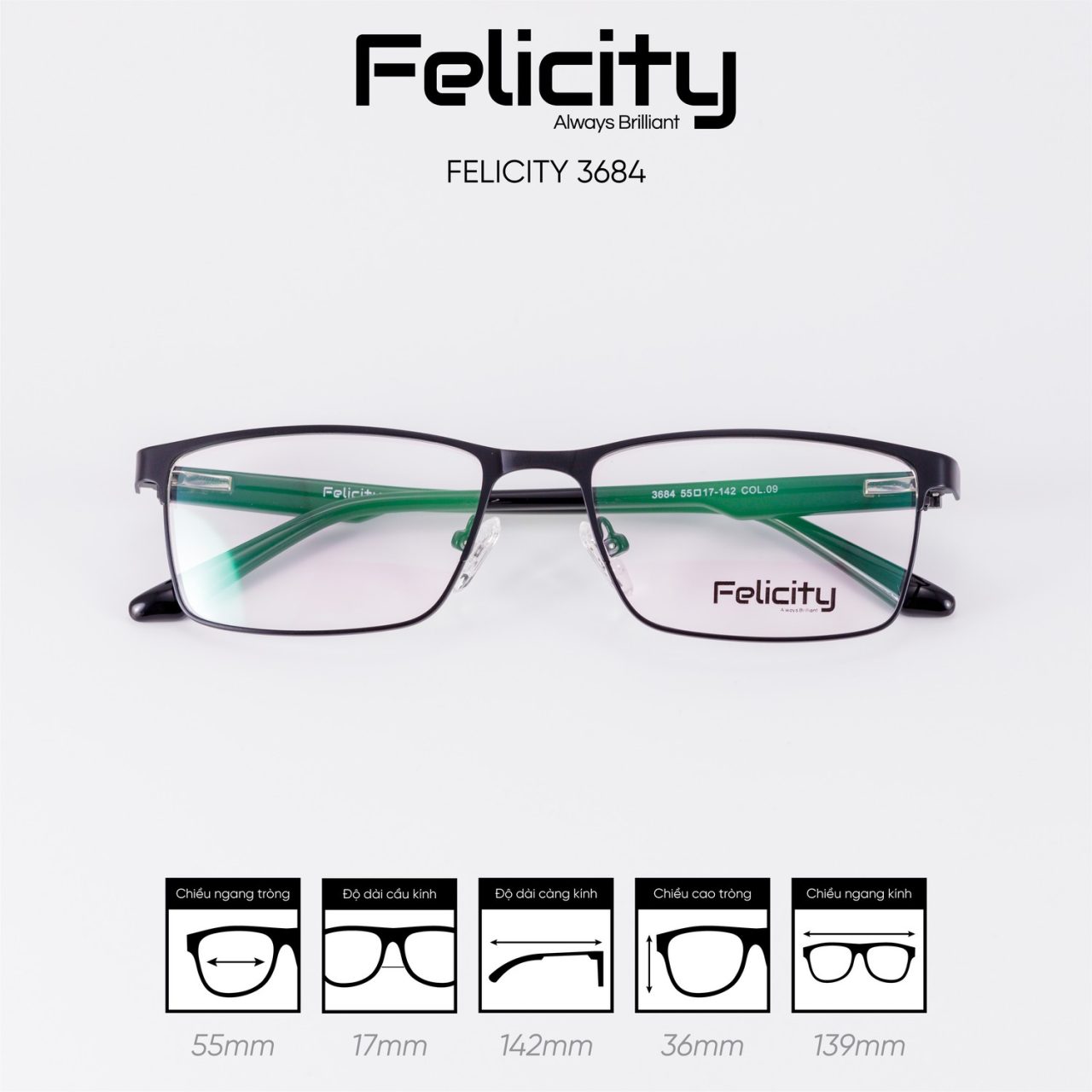 Gọng kính FELICITY 3684 - Ảnh 7