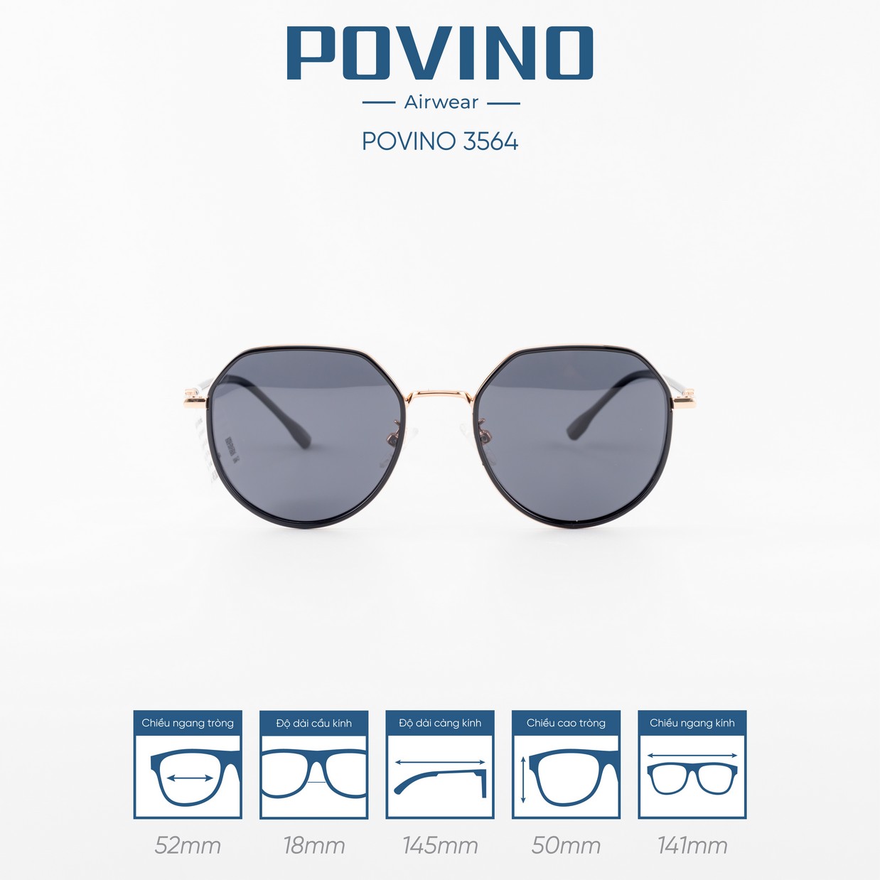 Kính Mát POVINO 3564
