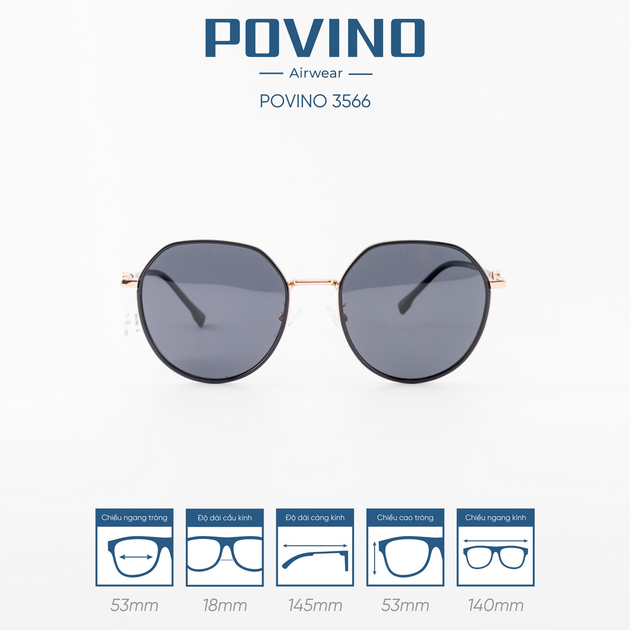 Kính Mát POVINO 3566 - Ảnh 1