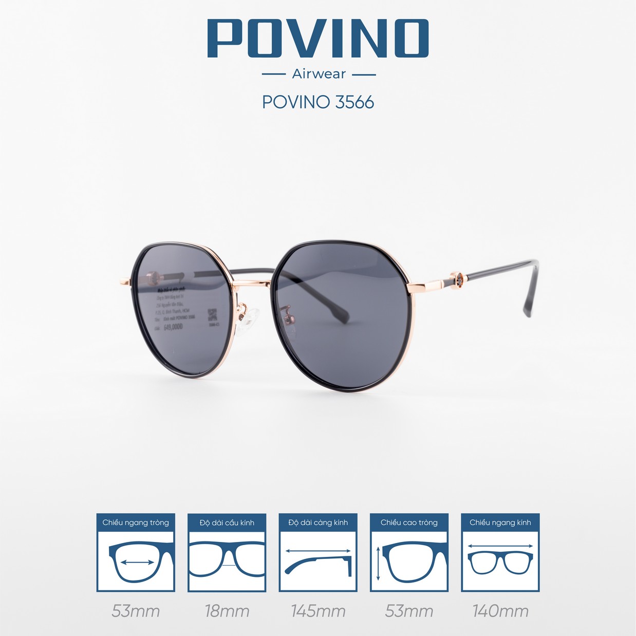 Kính Mát POVINO 3566 - Ảnh 3