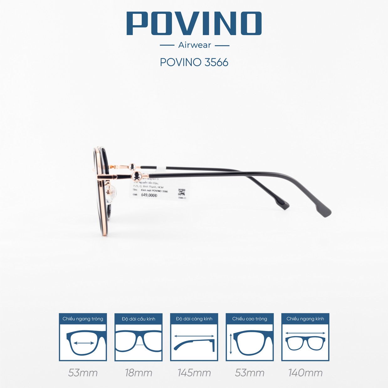 Kính Mát POVINO 3566 - Ảnh 5