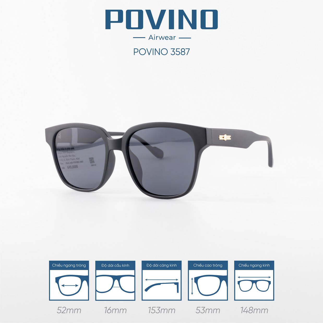 Kính Mát POVINO 3587 - Ảnh 5