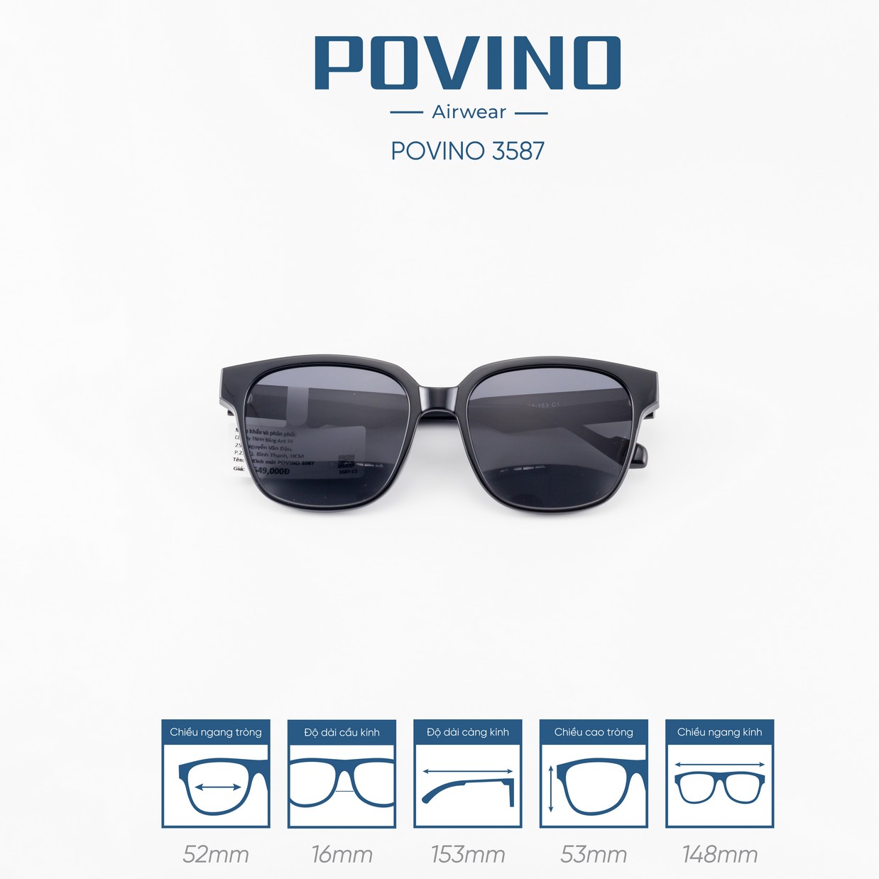 Kính Mát POVINO 3587 - Ảnh 6