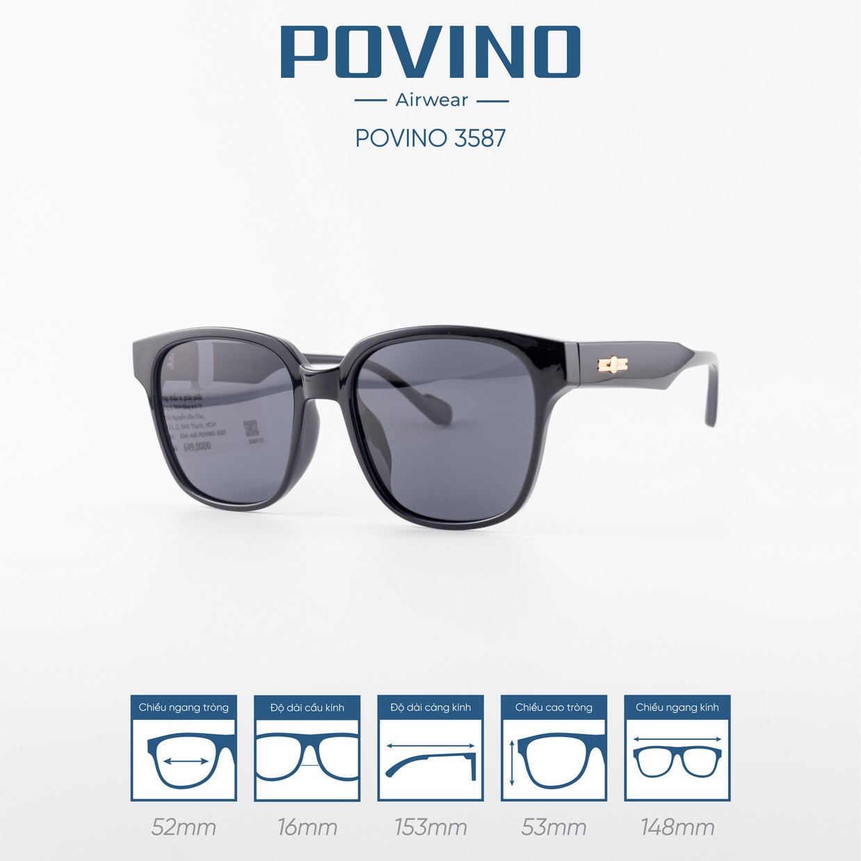 Kính Mát POVINO 3587 - Ảnh 3