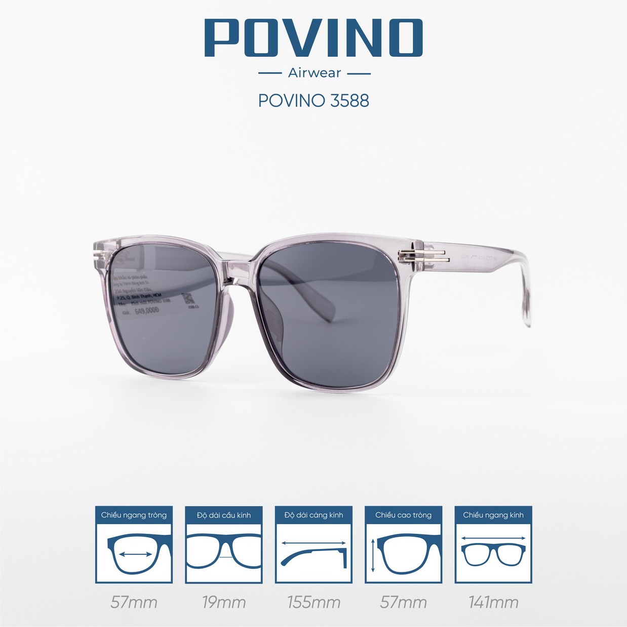 Kính Mát POVINO 3588 - Ảnh 5
