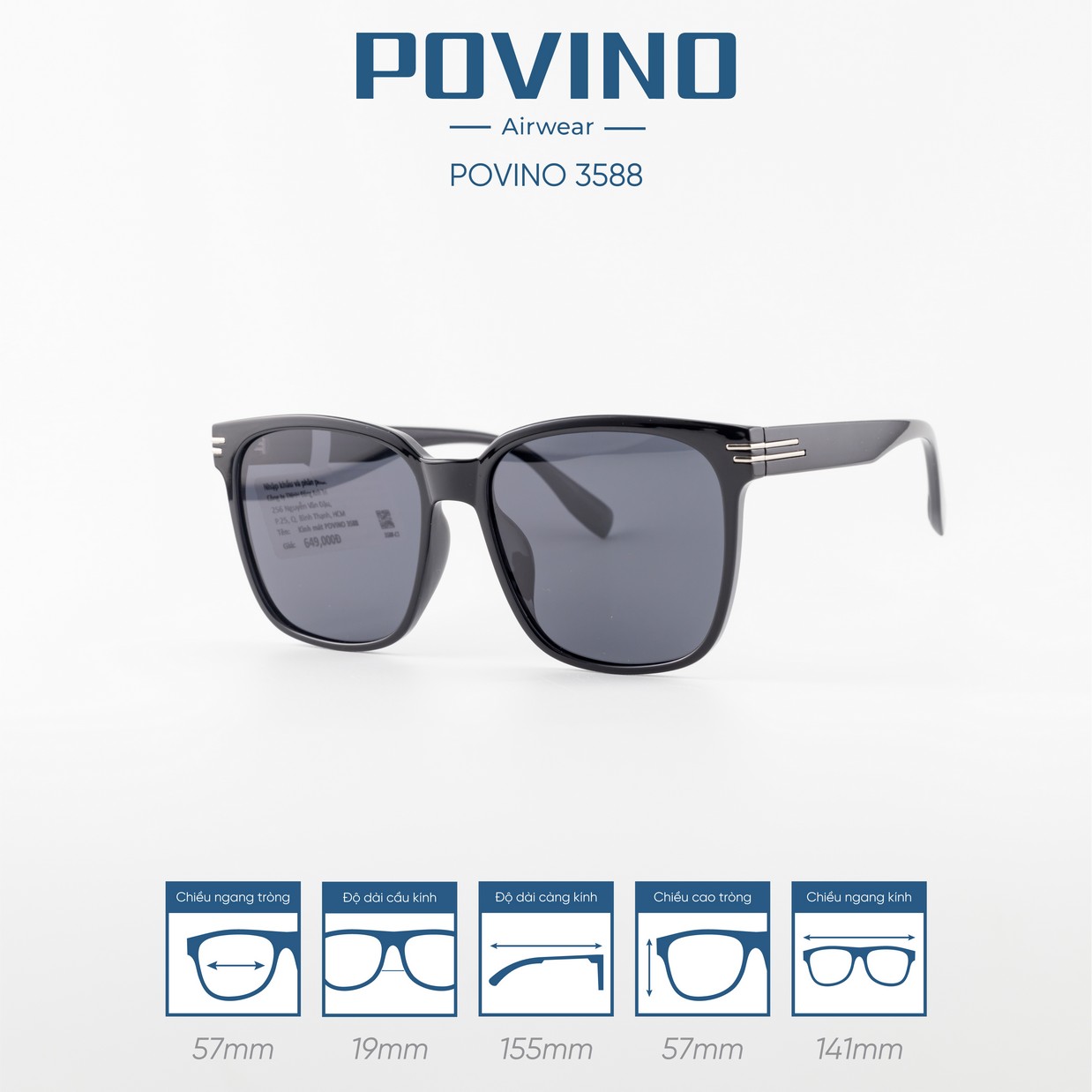 Kính Mát POVINO 3588 - Ảnh 6