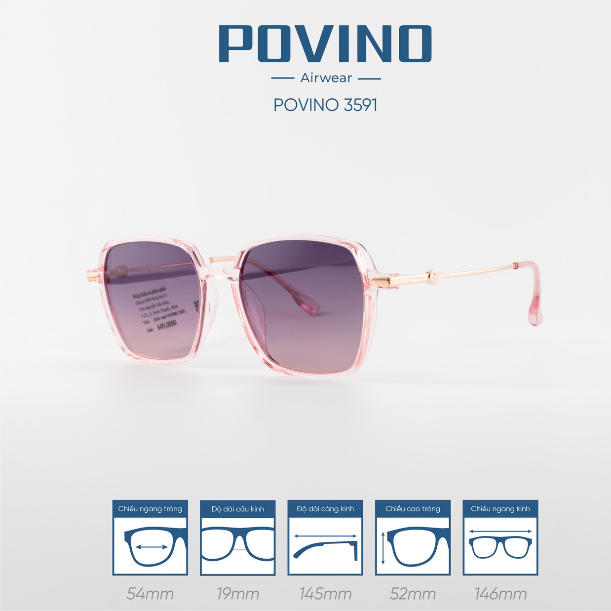 Kính Mát POVINO 3591 - Ảnh 5