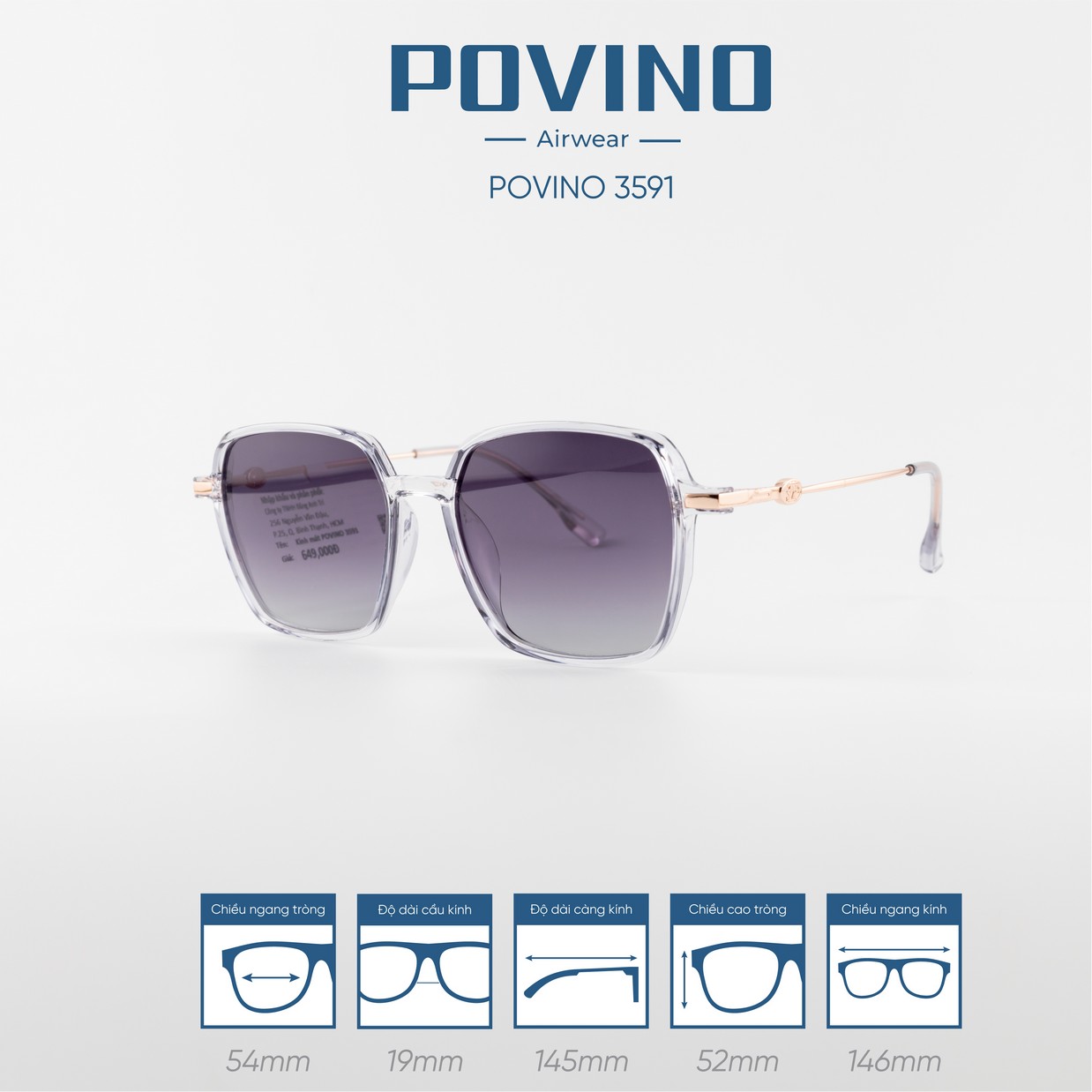Kính Mát POVINO 3591 - Ảnh 4