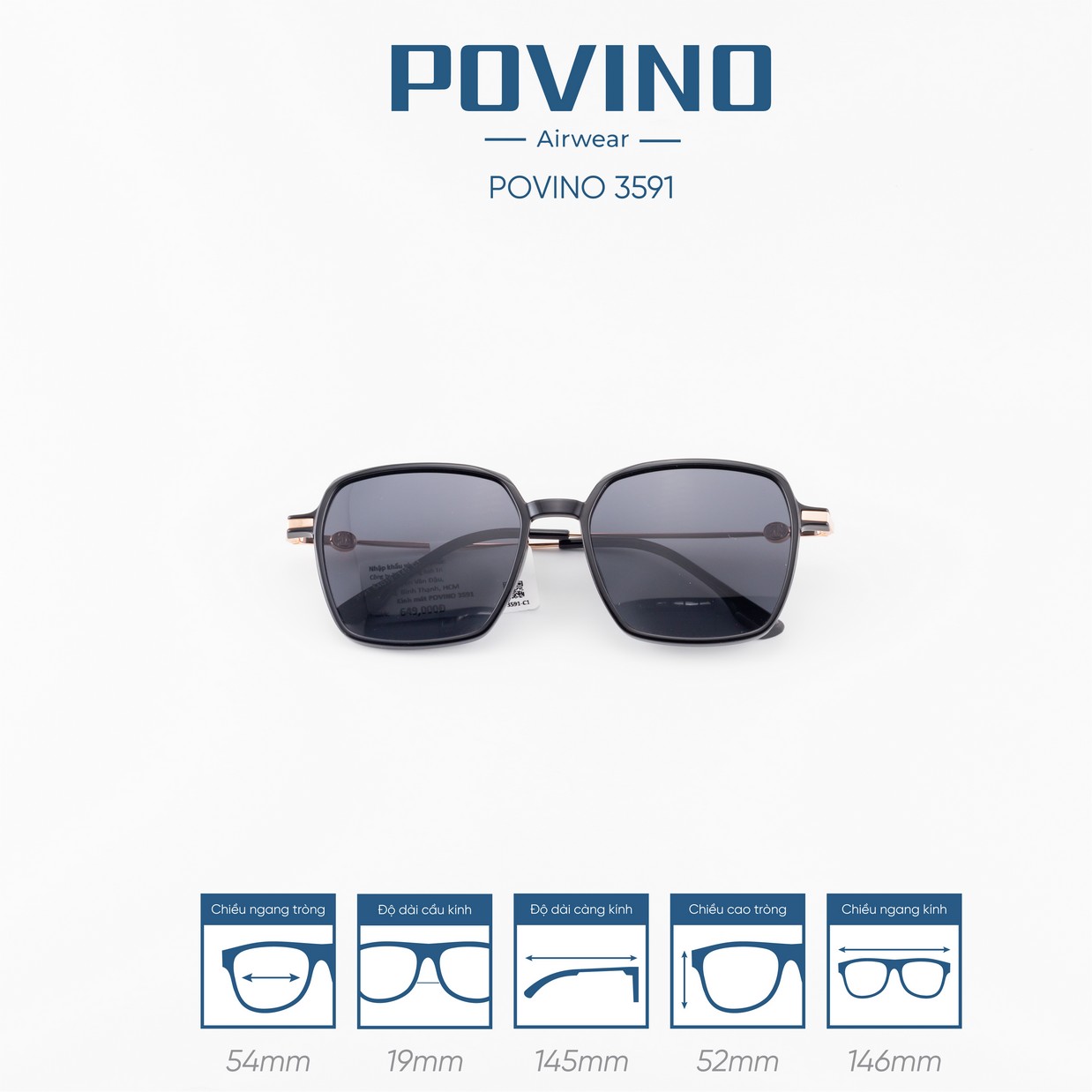 Kính Mát POVINO 3591 - Ảnh 6
