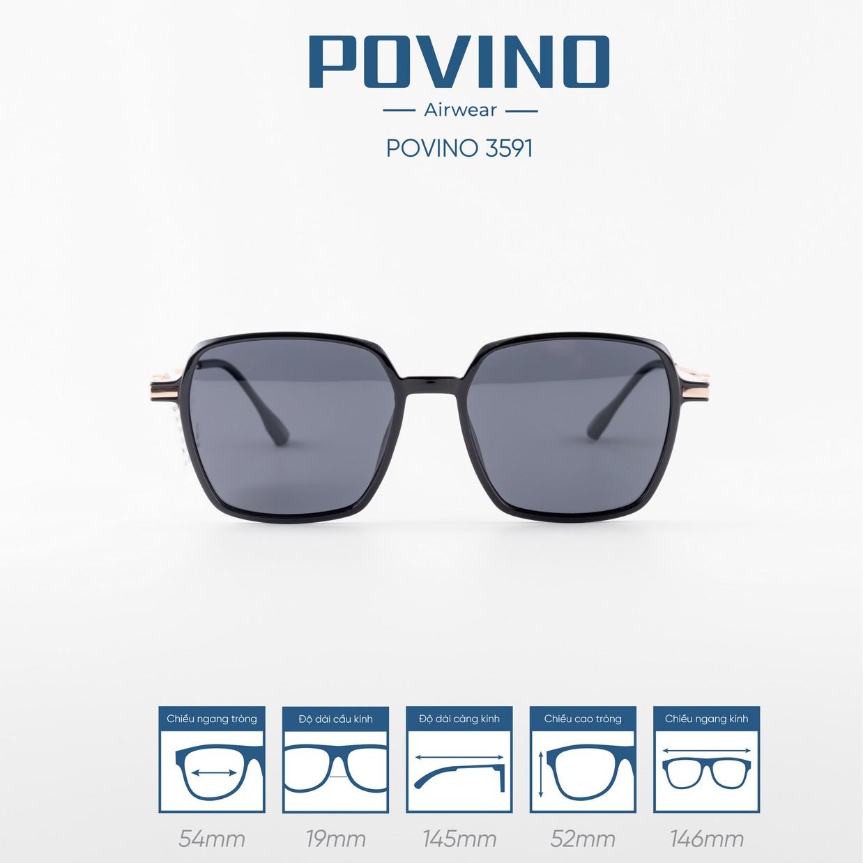 Kính Mát POVINO 3591 - Ảnh 1