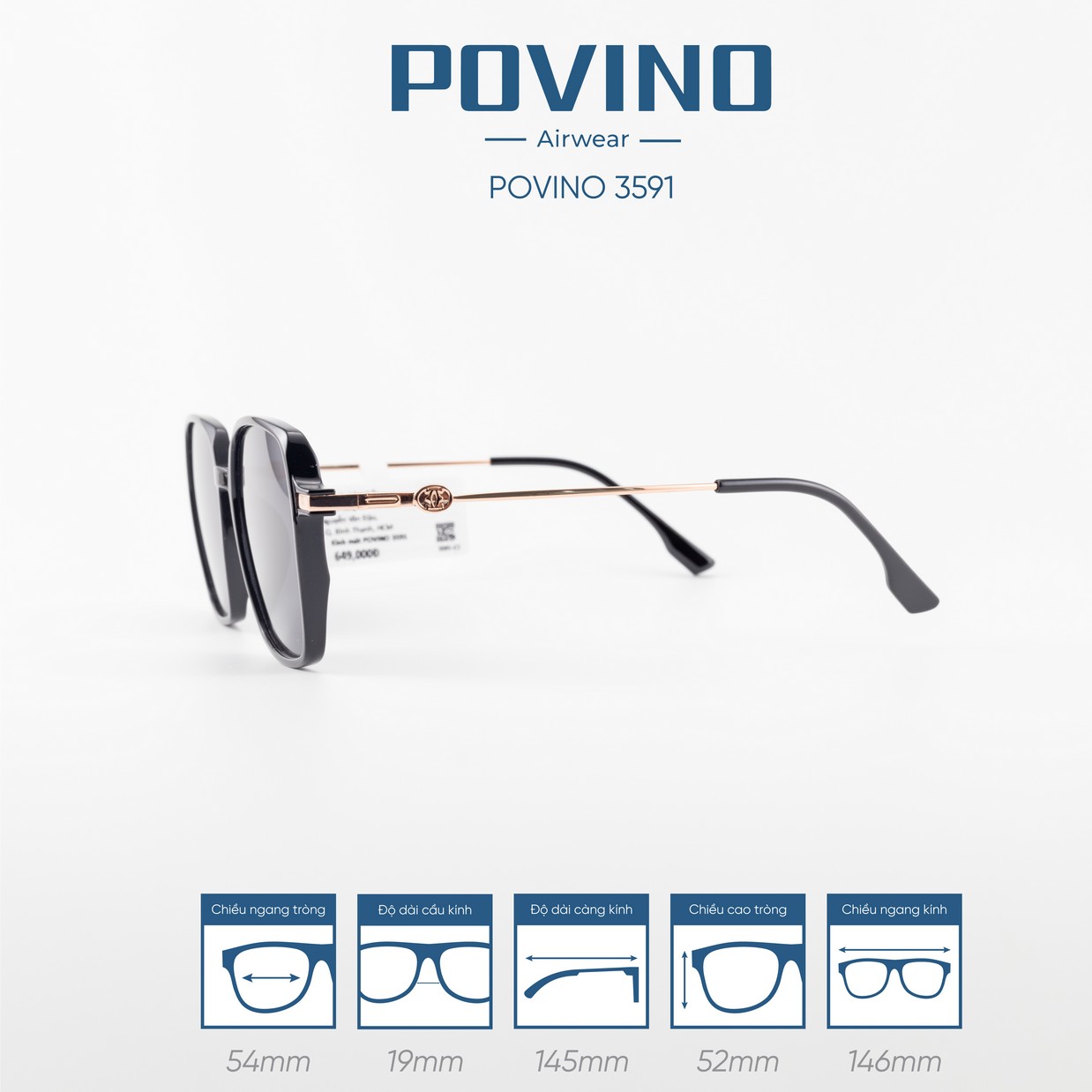 Kính Mát POVINO 3591 - Ảnh 7