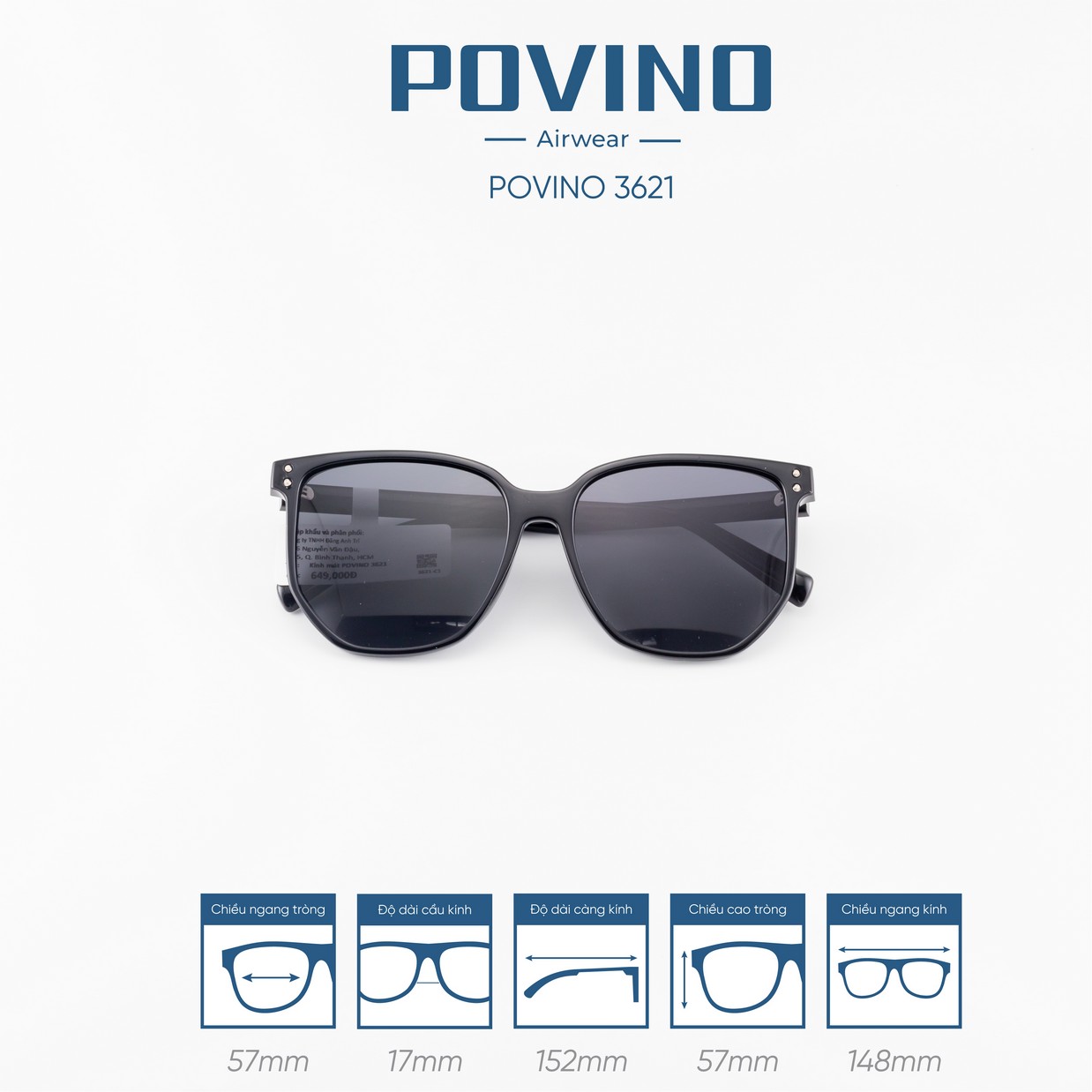 Kính Mát POVINO 3621 - Ảnh 5