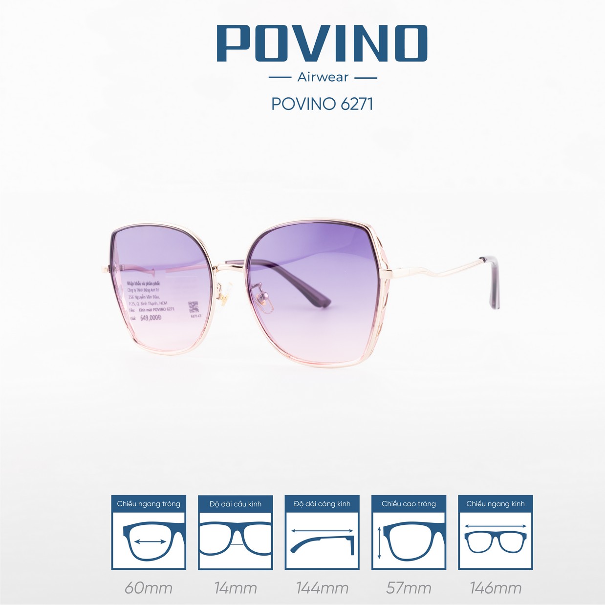 Kính Mát POVINO 6271 - Ảnh 4