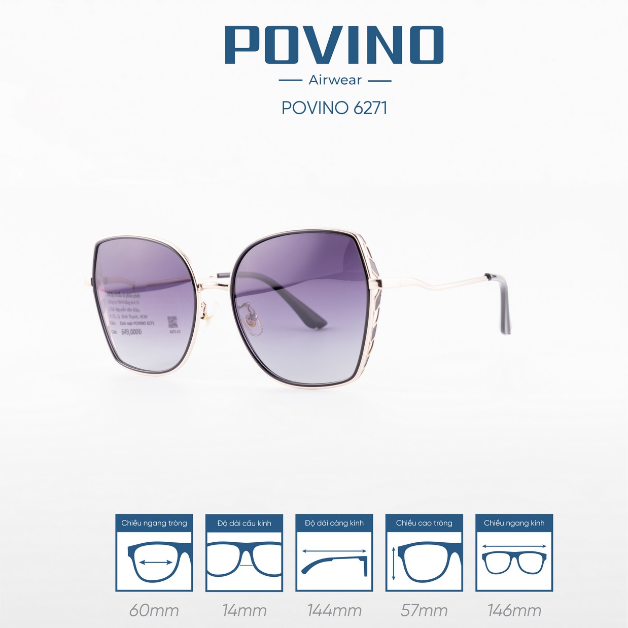 Kính Mát POVINO 6271 - Ảnh 3