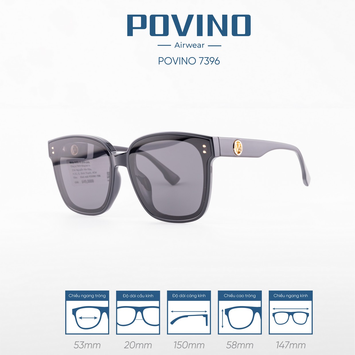 Kính Mát POVINO 7396 - Ảnh 7