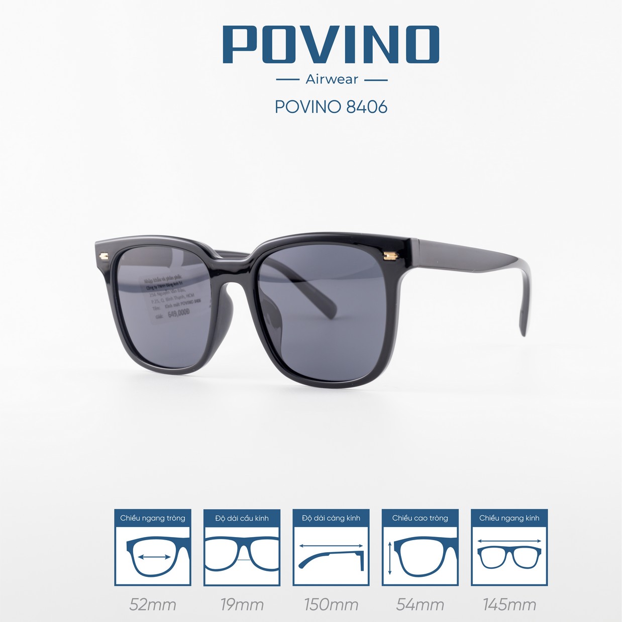 Kính Mát POVINO 8406 - Ảnh 4