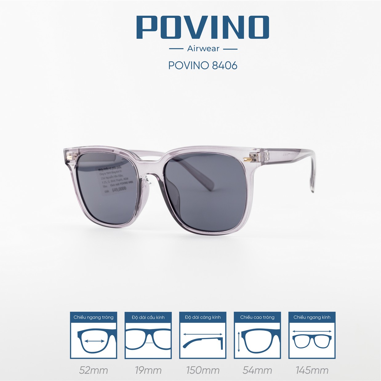 Kính Mát POVINO 8406 - Ảnh 6