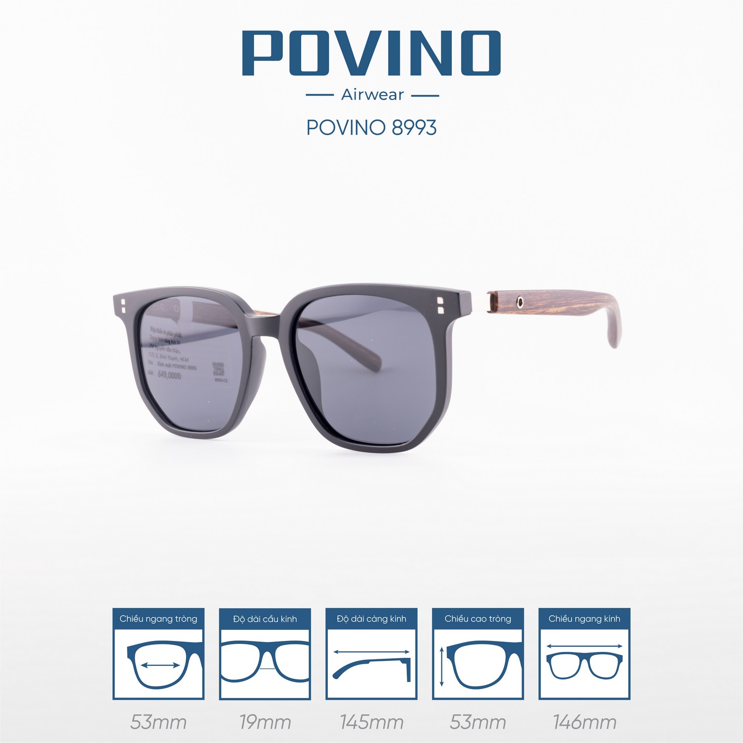 Kính Mát POVINO 8993 - Ảnh 5