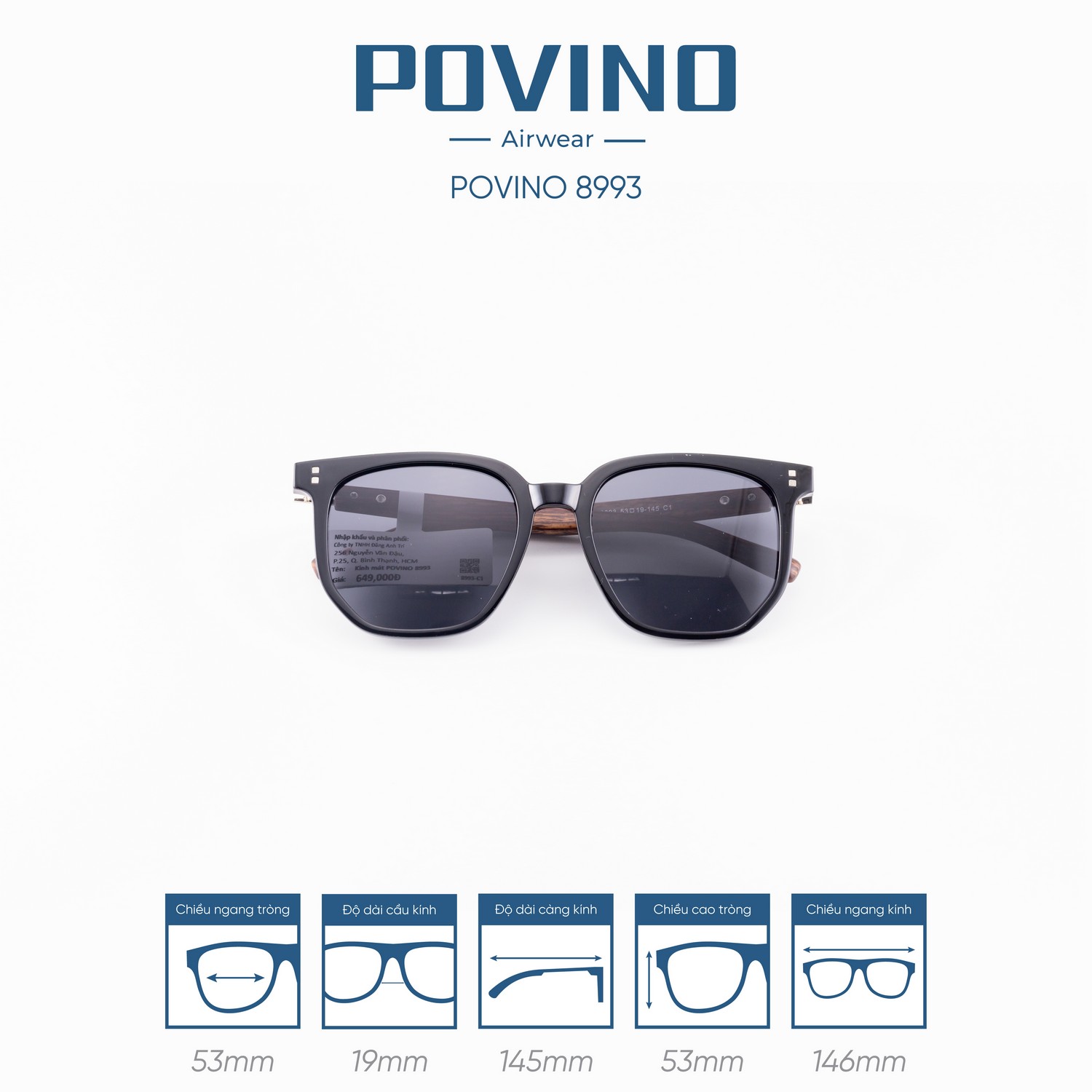 Kính Mát POVINO 8993 - Ảnh 6
