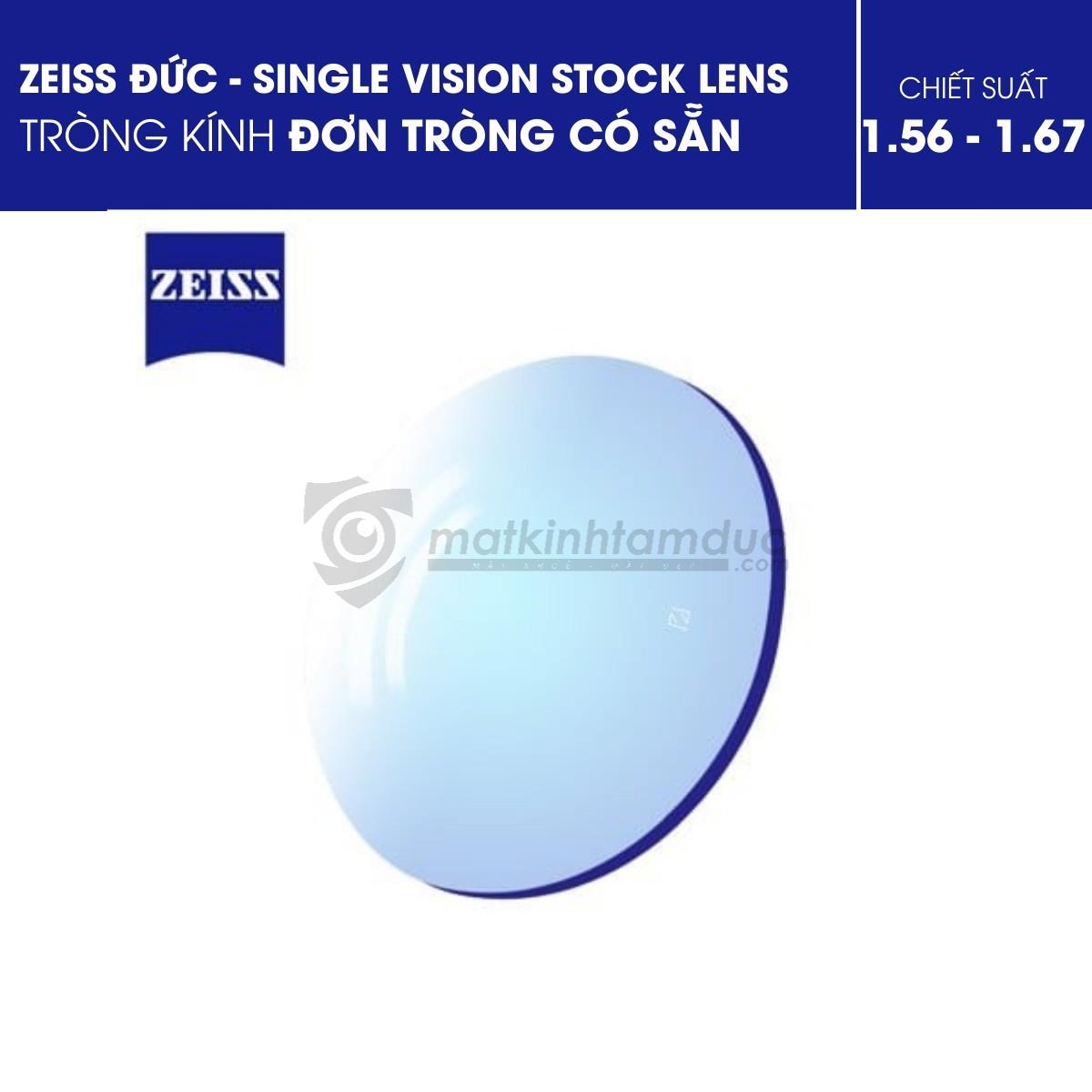 Tròng Kính Đơn Tròng Zeiss Có Sẵn (Stock)