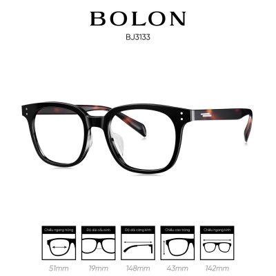 gọng kính BOLON BJ3133 màu đen đồi mồi 