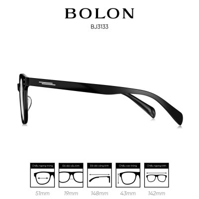 gọng kính BOLON BJ3133 màu đen
