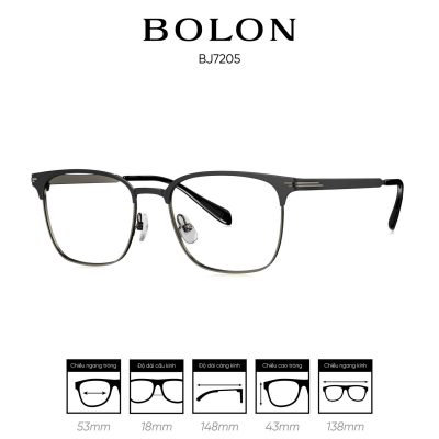 Gọng kính BOLON BJ7205 màu đen