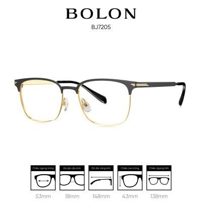 Gọng kính BOLON BJ7205 màu đen vàng