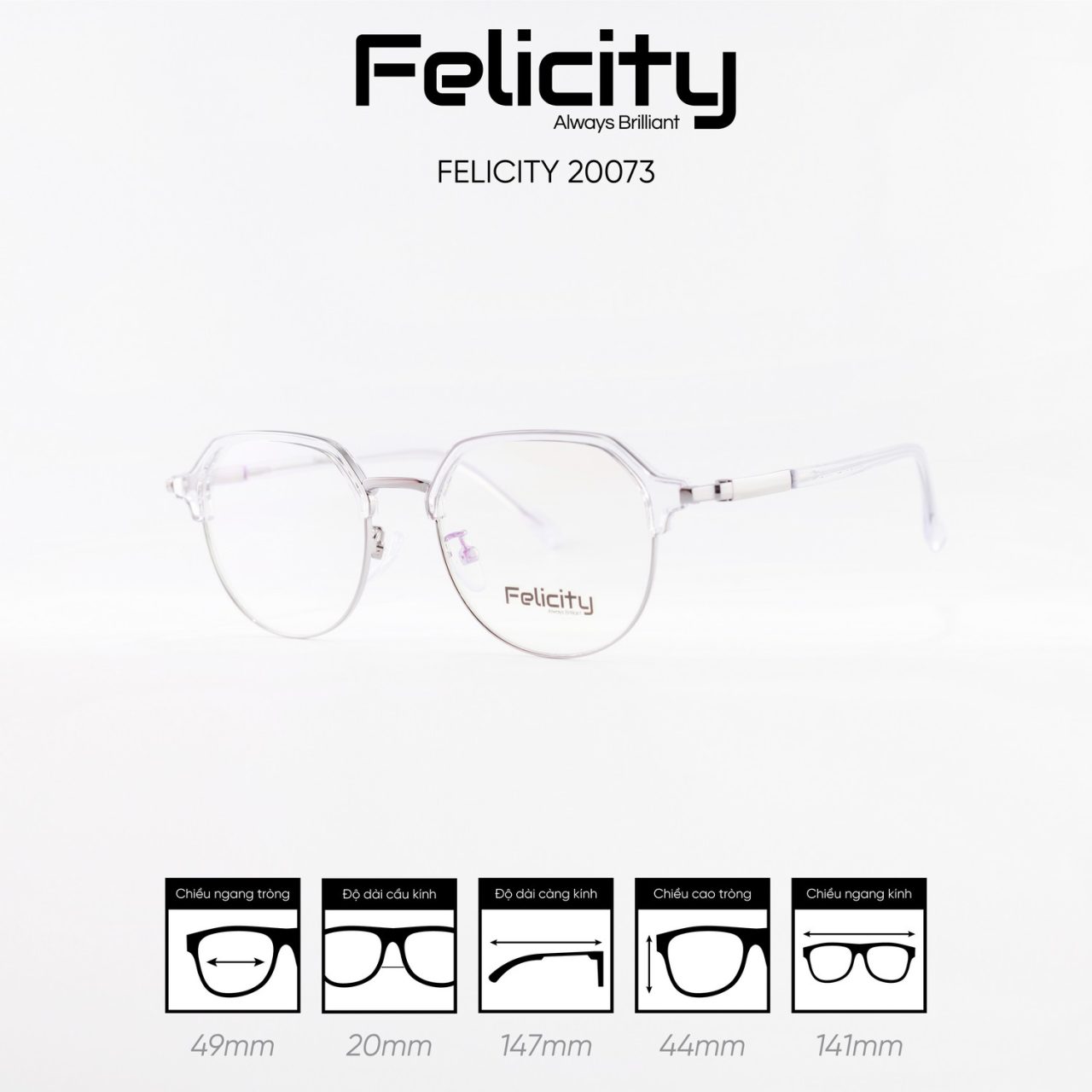 Gọng kính FELICITY 20073 - Ảnh 5