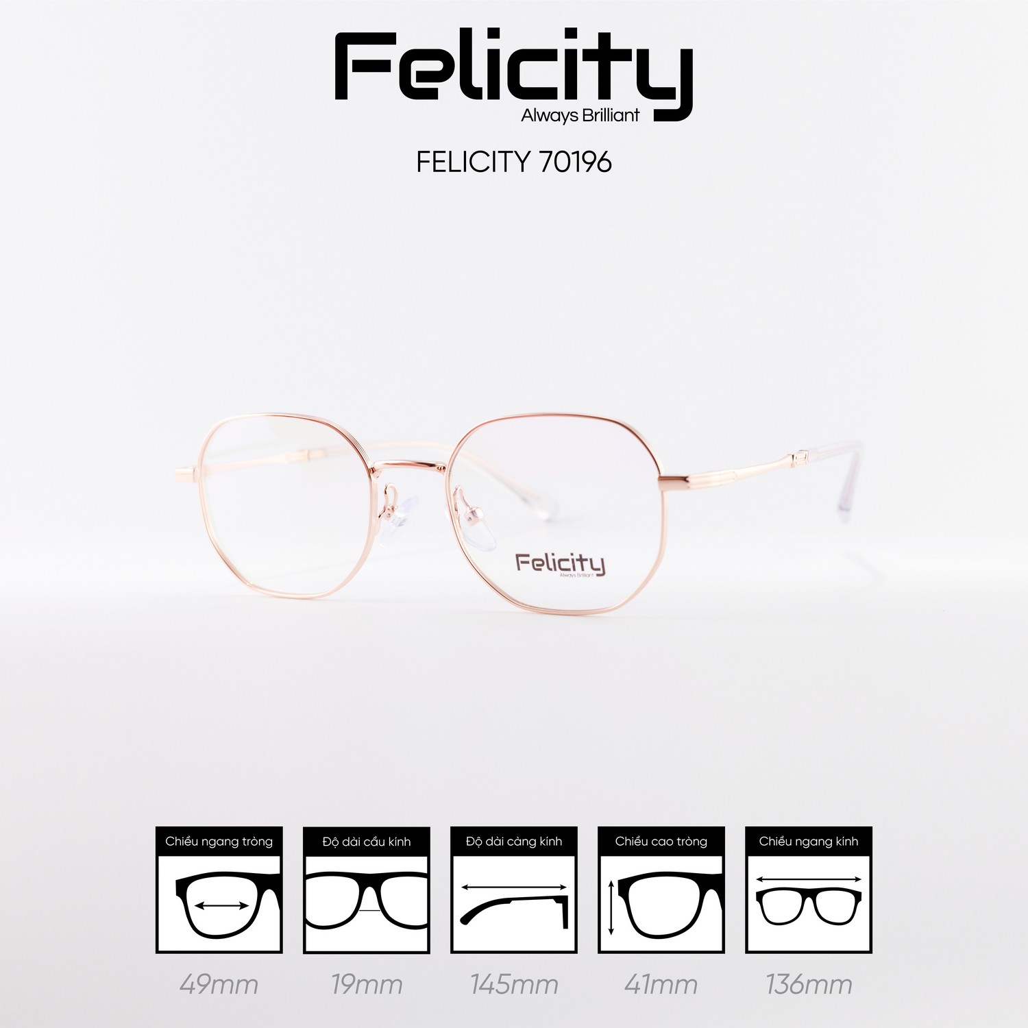 Gọng kính FELICITY 70196 - Ảnh 7
