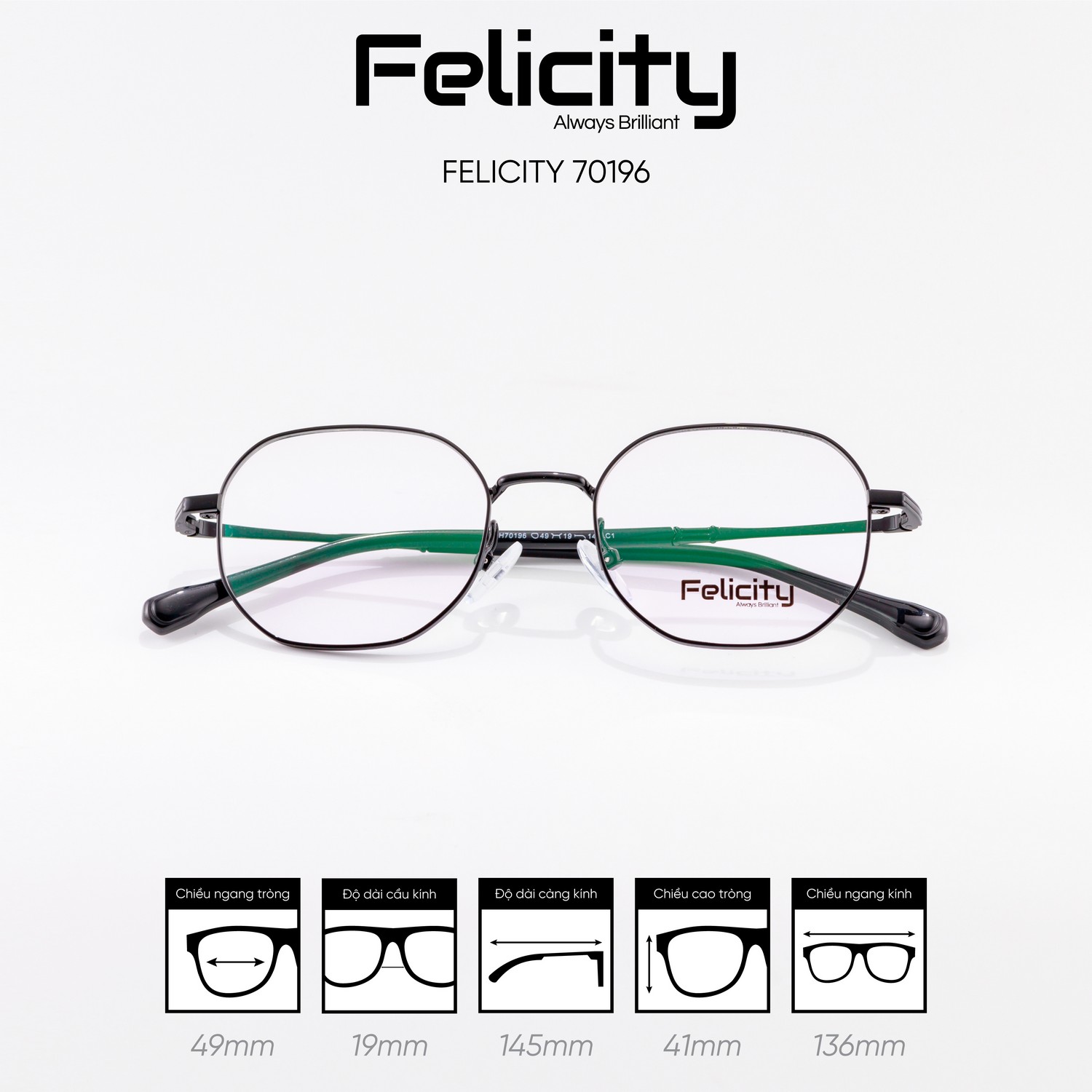Gọng kính FELICITY 70196 - Ảnh 4