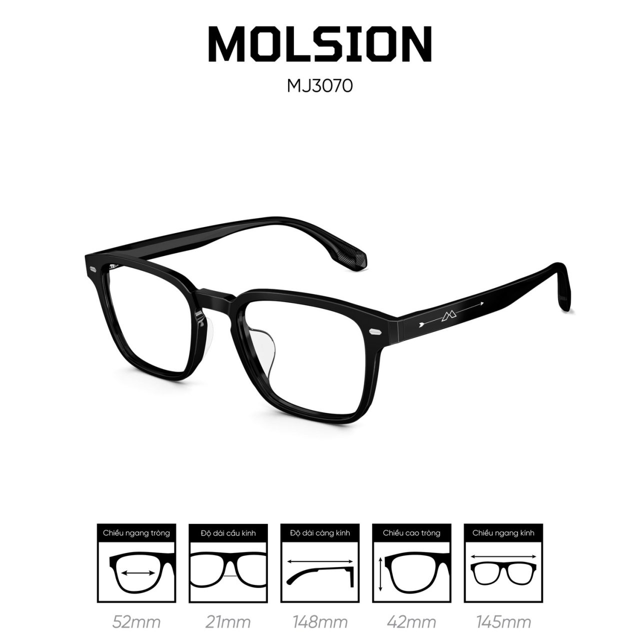 Gọng kính MOLSION MJ3070 - Ảnh 2