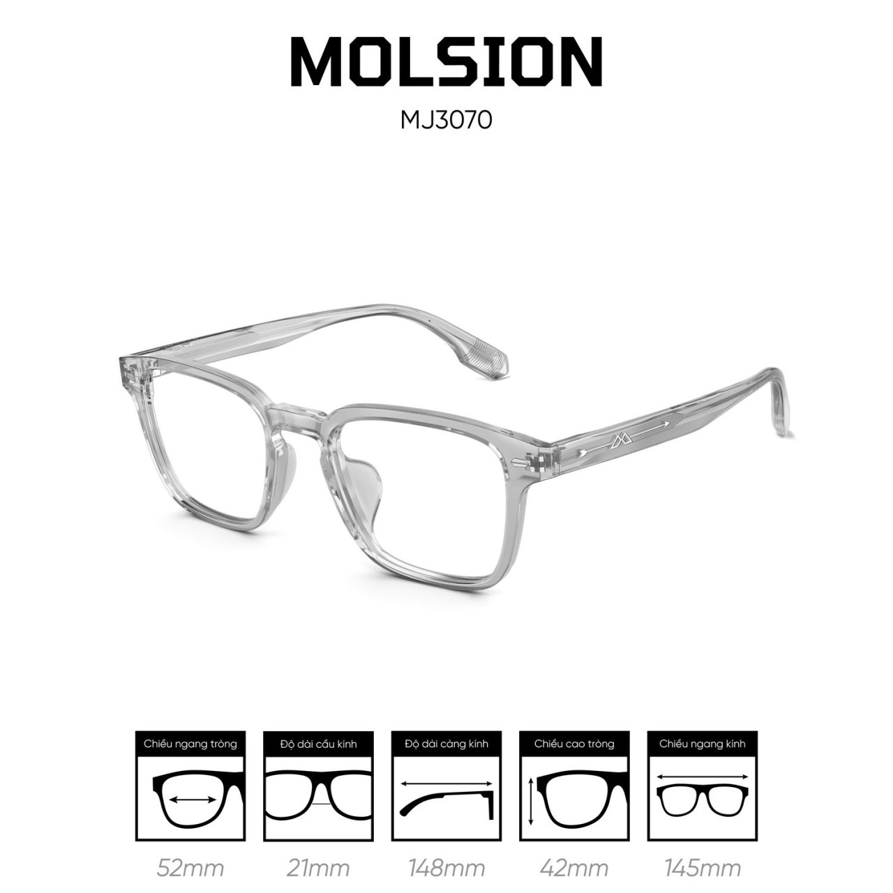 Gọng kính MOLSION MJ3070 - Ảnh 3