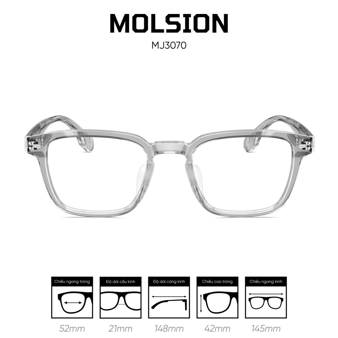 Gọng kính MOLSION MJ3070 - Ảnh 4