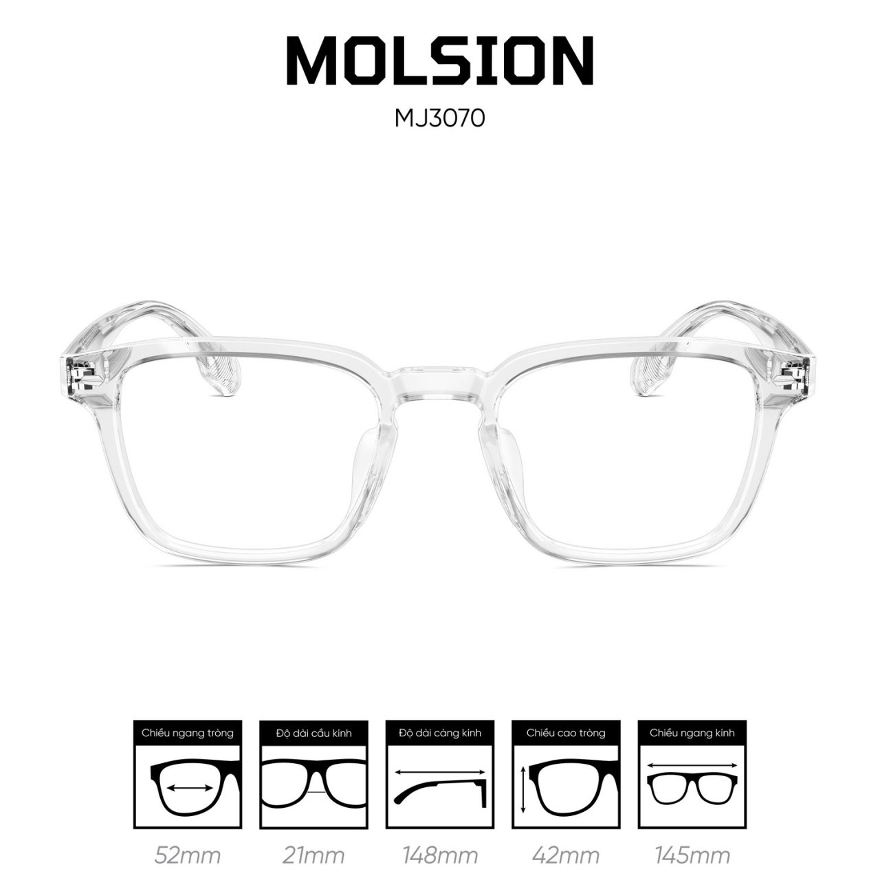 Gọng kính MOLSION MJ3070 - Ảnh 6