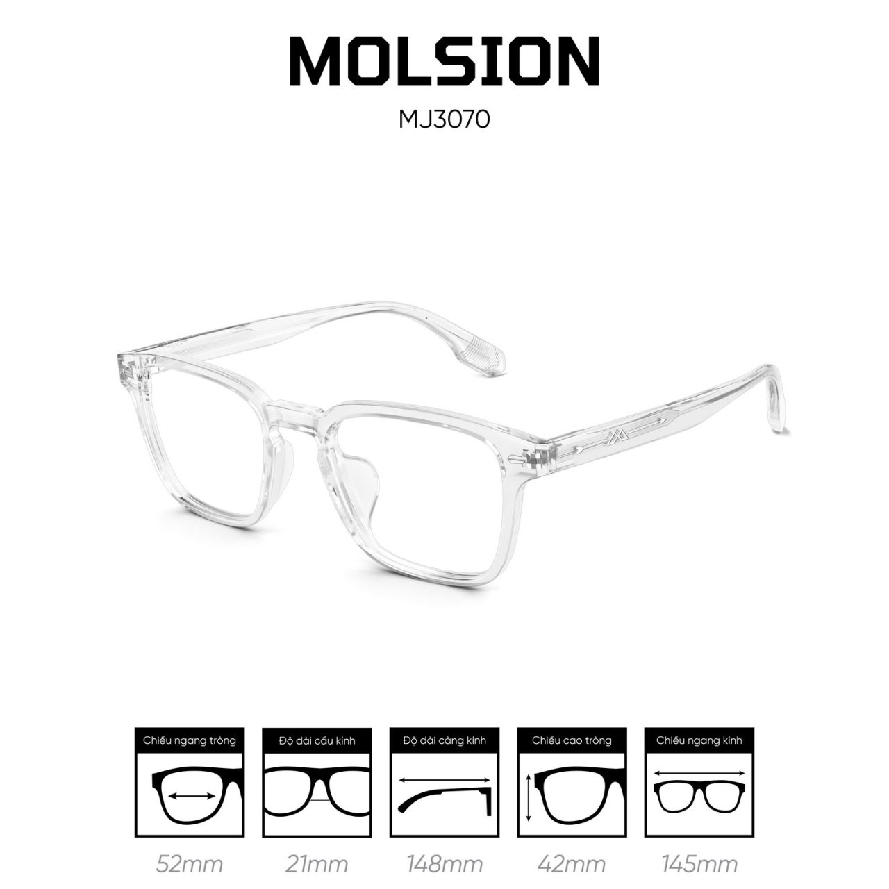 Gọng kính MOLSION MJ3070 - Ảnh 8