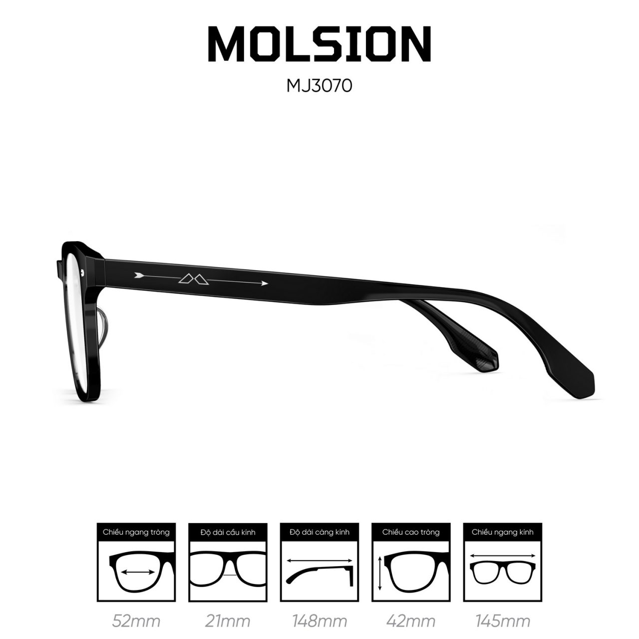 Gọng kính MOLSION MJ3070 - Ảnh 9
