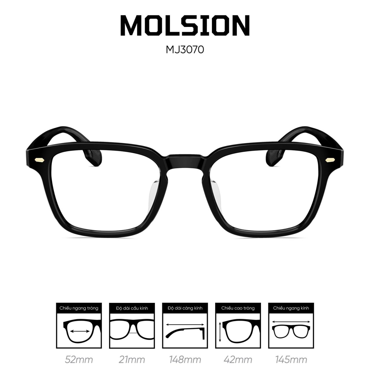 Gọng kính MOLSION MJ3070 - Ảnh 1