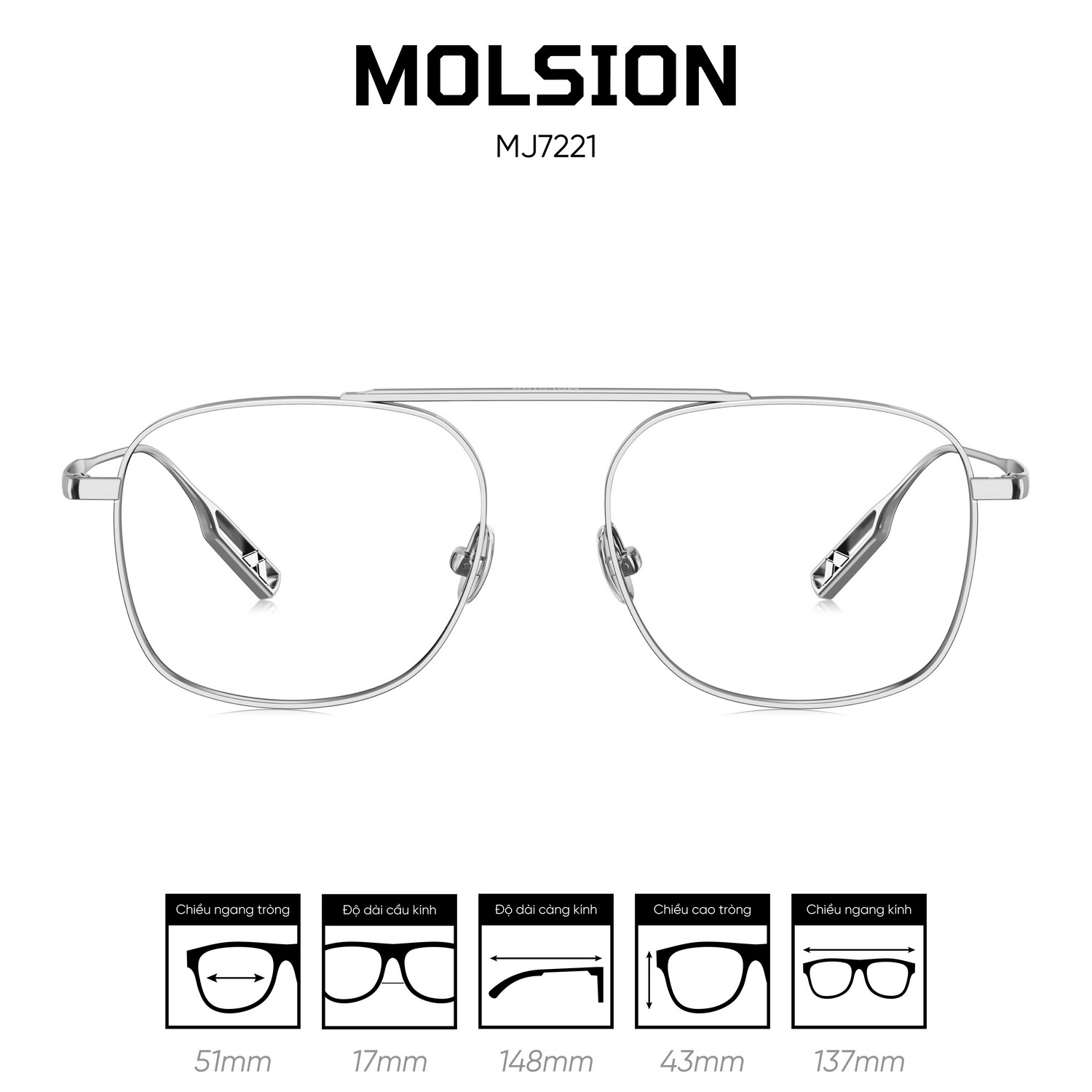 Gọng kính MOLSION MJ7221 - Ảnh 3