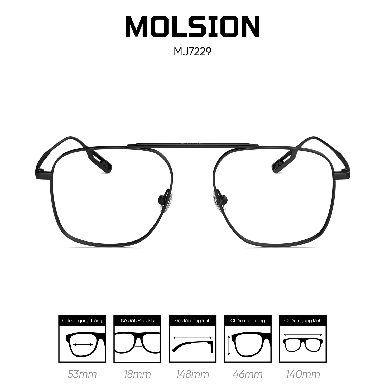 Gọng kính MOLSION MJ7229 - Ảnh 1