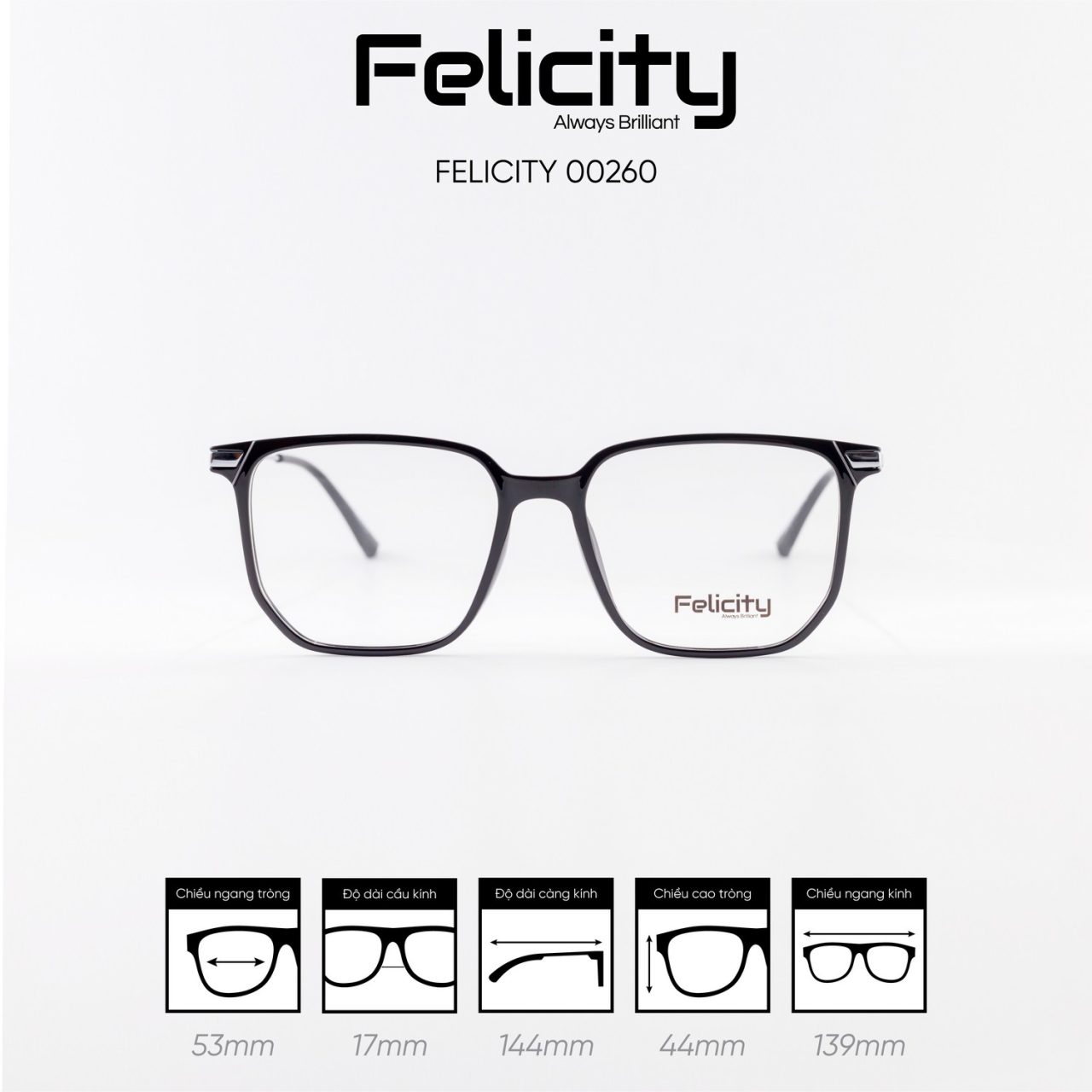 Gọng kính FELICITY 00260 - Ảnh 1