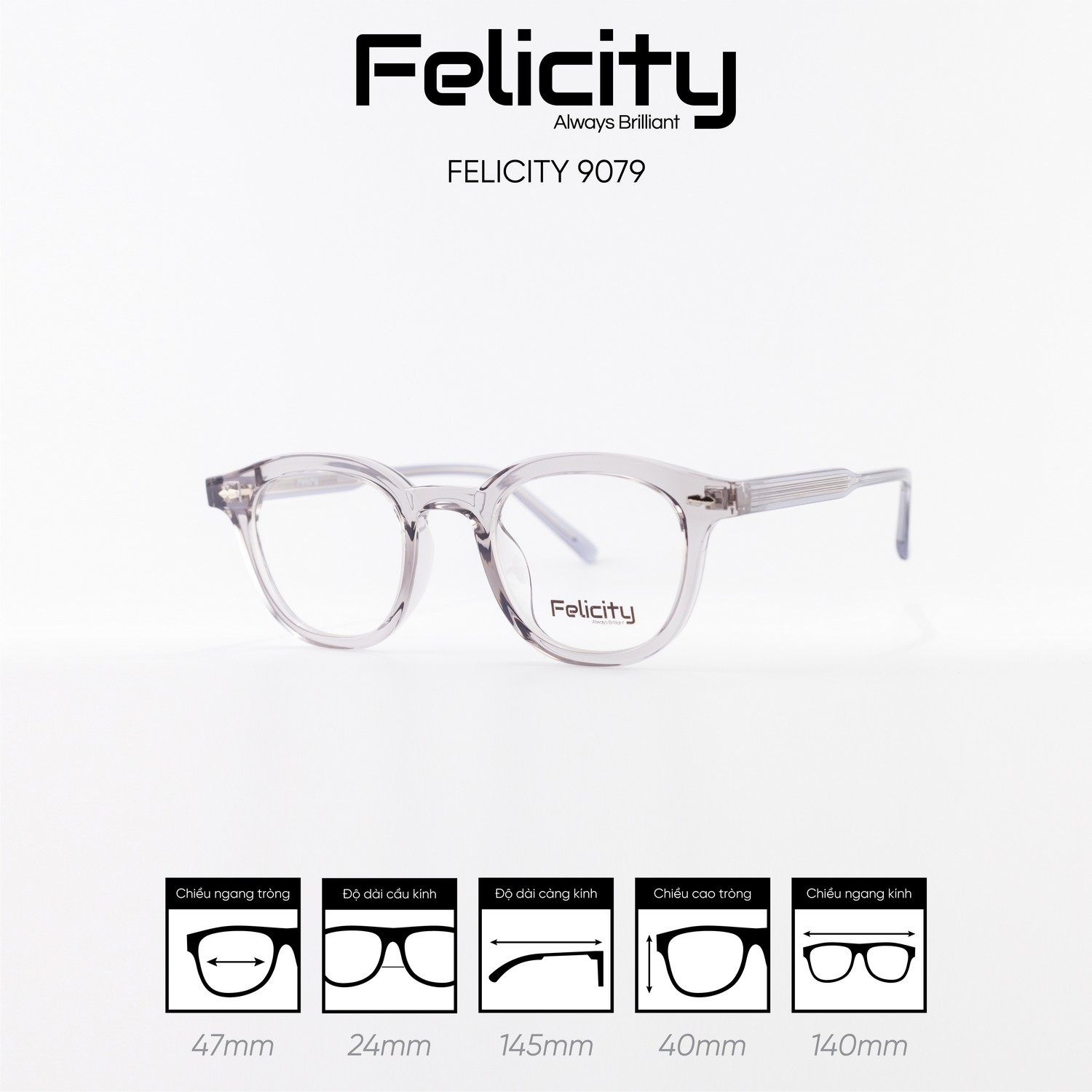 Gọng kính FELICITY 9079 - Ảnh 7