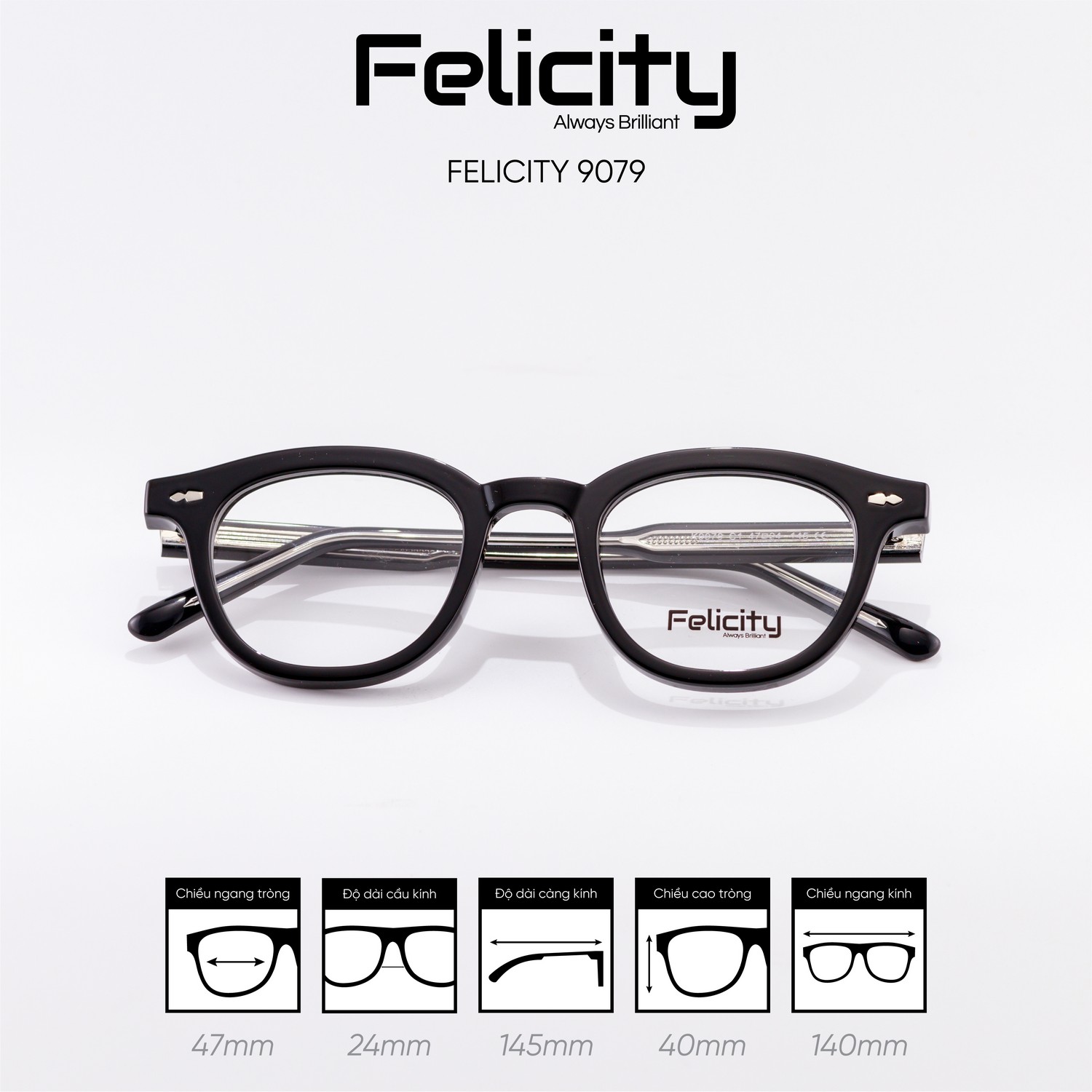 Gọng kính FELICITY 9079 - Ảnh 4