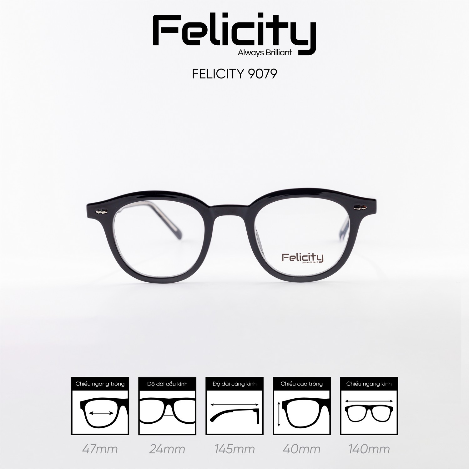 Gọng kính FELICITY 9079 - Ảnh 1